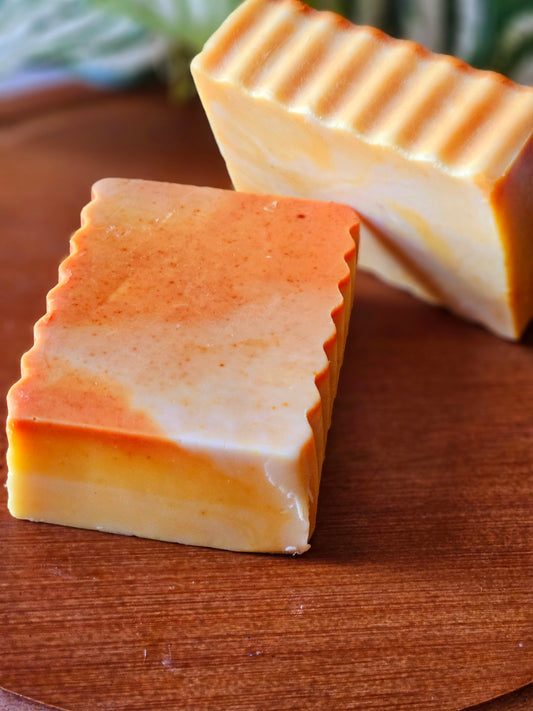 Handmade Natural Soap Bar - Turmeric & Sandalwood