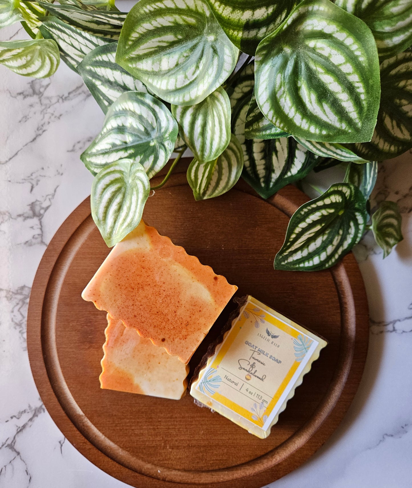 Handmade Natural Soap Bar - Turmeric & Sandalwood